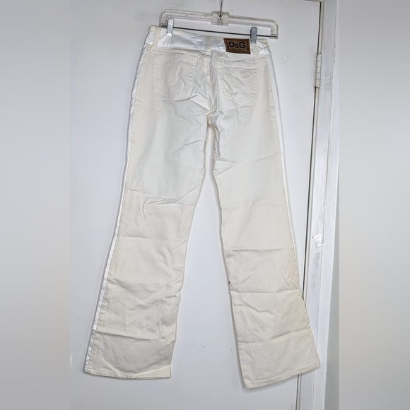 Dolce & Gabbana • destroyed denim & satin tux jeans - Picture 2 of 5